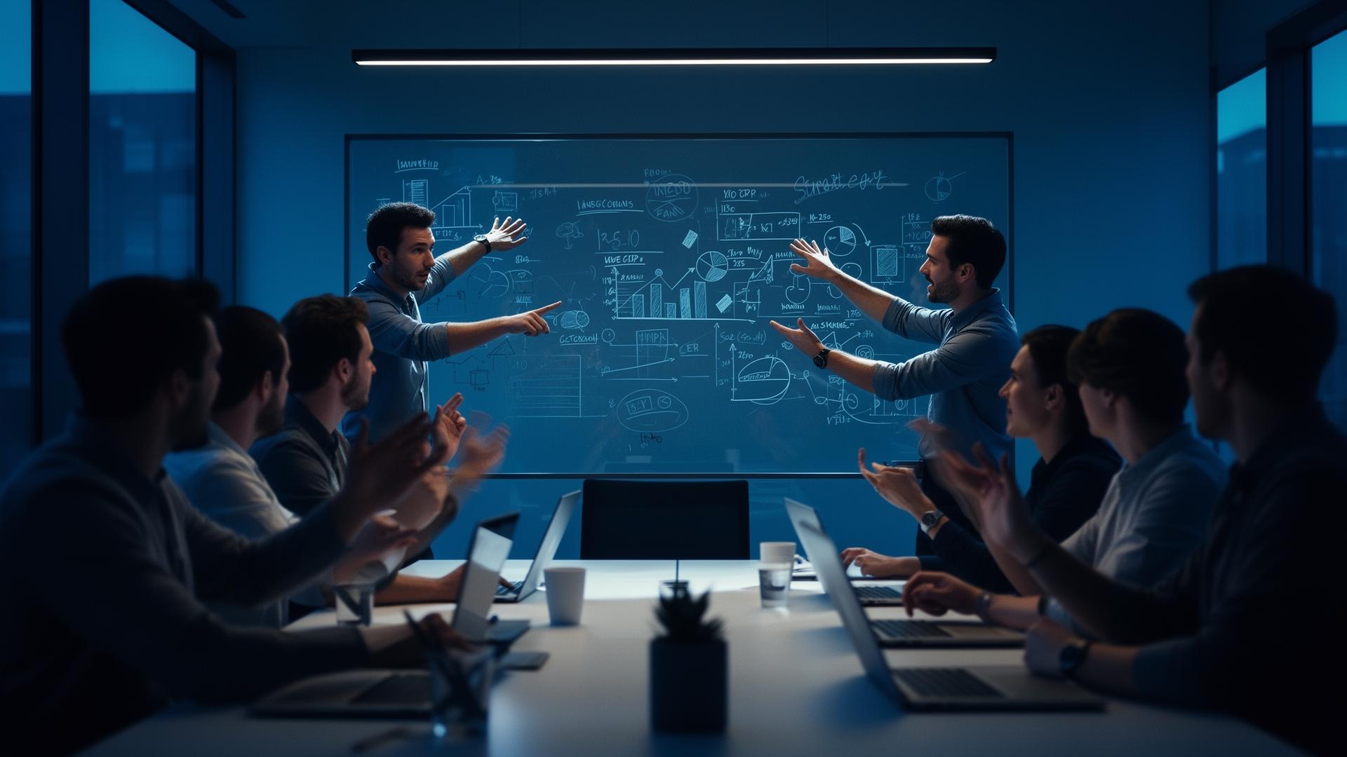 Riunione strategica del team CompriCasa
